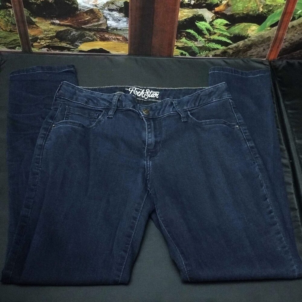 NWOT 29" New Old Navy The Rockstar Dark Denim Skinny Blue Jeans